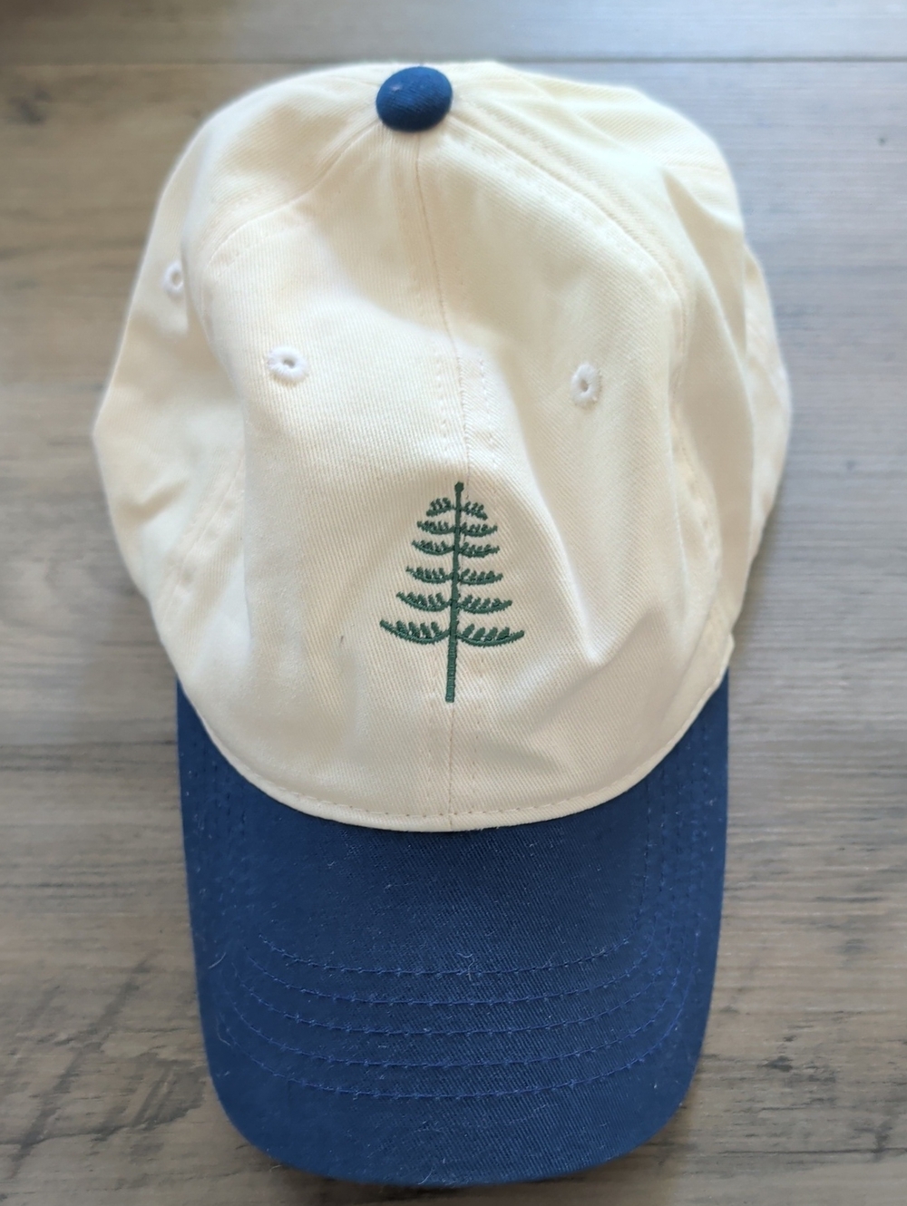 Women's Two-Tone Tree Embroidered Baseball Hat